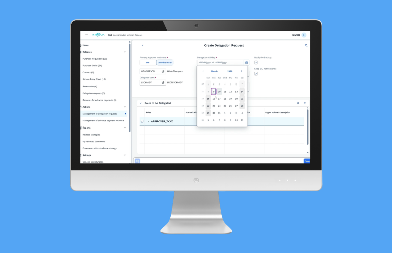 SiLI delegación de aprobaciones