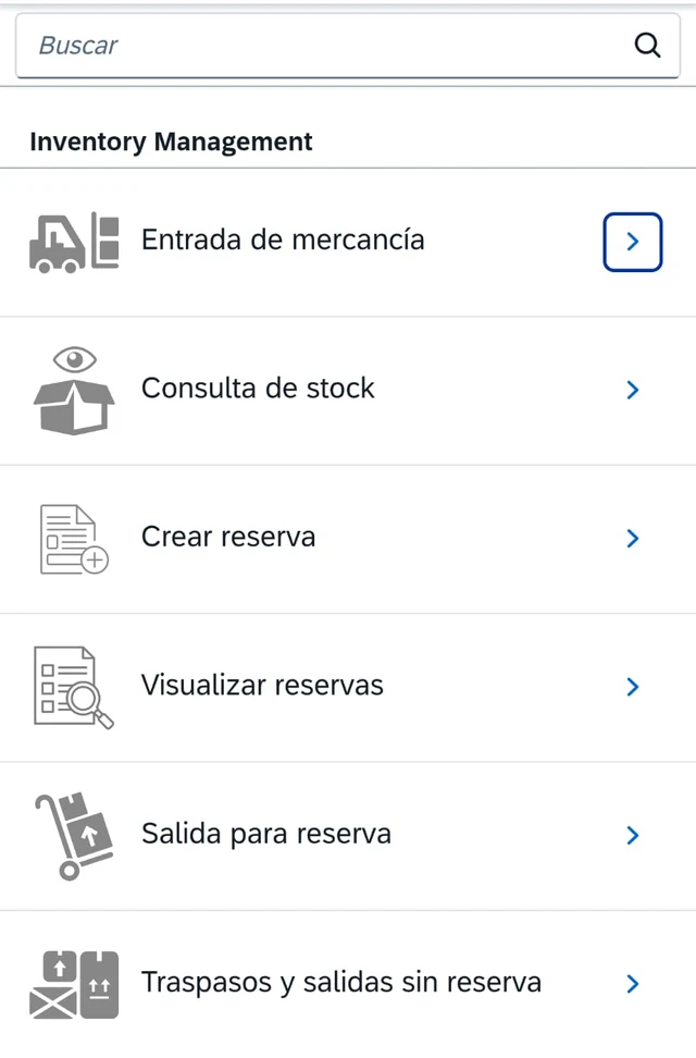 SiMA · operaciones de almacén desde el móvil